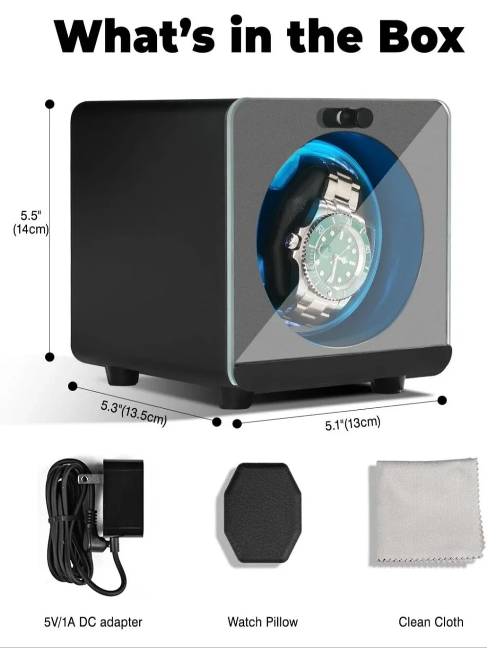 NWT Cevale Ultraquiet Aluminum Automatic Watch Winder